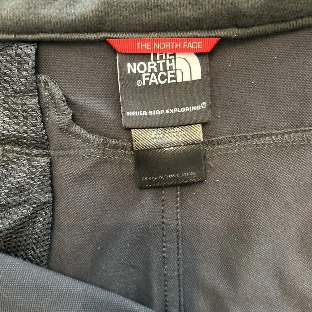 North Face Mens‎ Shorts Size 40 Gray Slash Pockets Belted Camping Hiking Outdoor